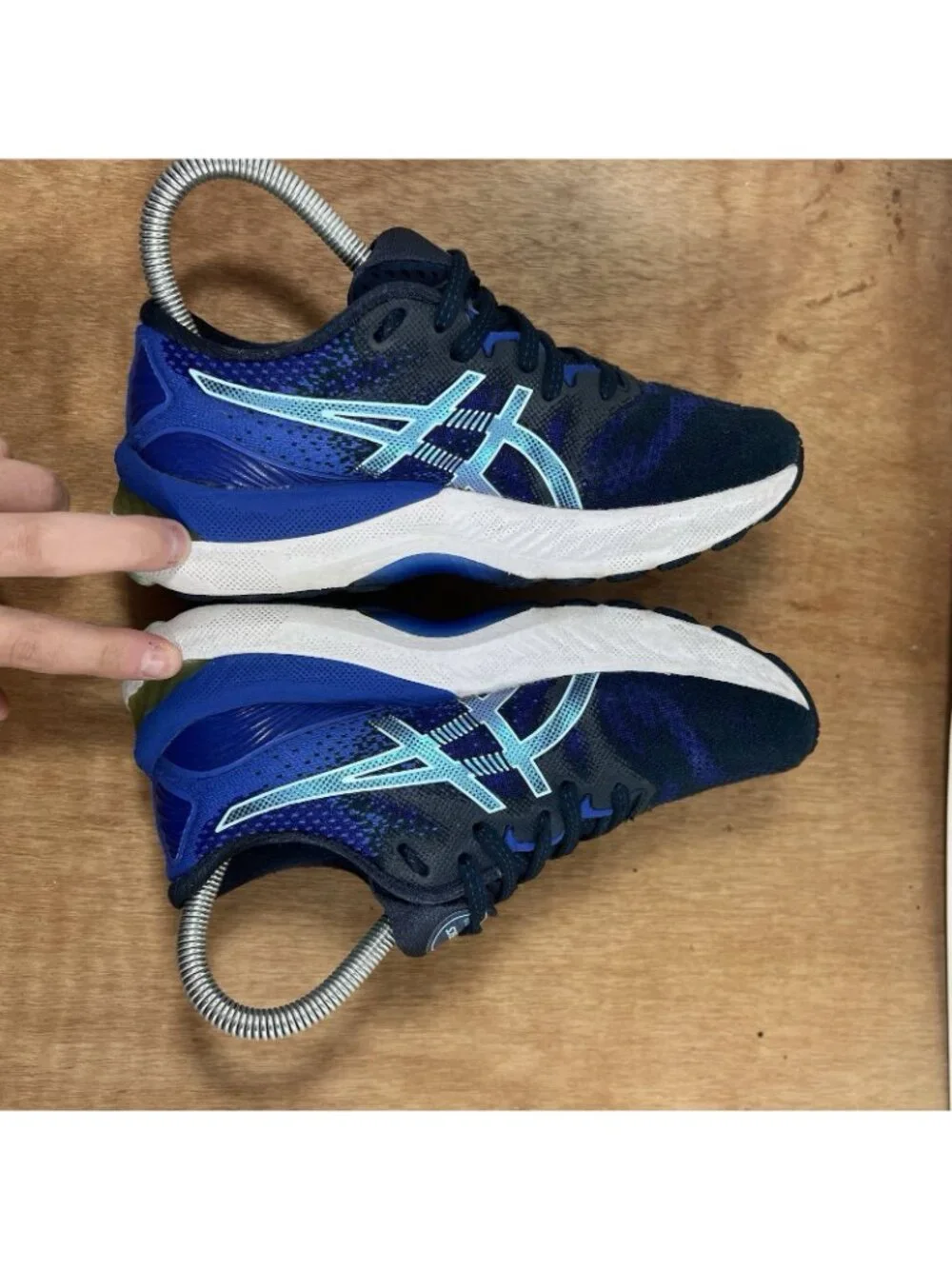 Asics Gel Nimbus 23 Women Size 5 Blue Athletic Running Shoes 1012A885